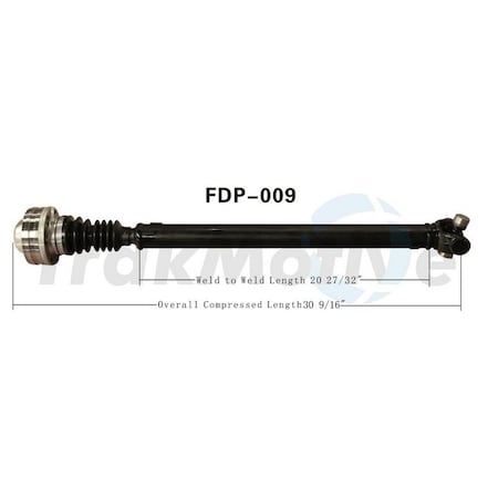 Surtrack Axle Drive Shaft Assembly, Fdp-009 FDP-009